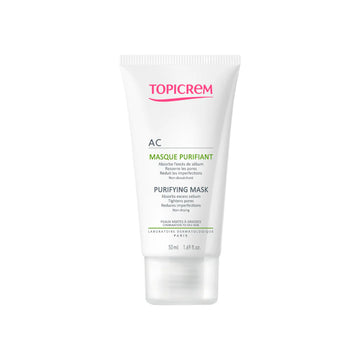 Topicrem AC Purifying Mask 50ml – Clay Mask for Oily & Acne-Prone Skin