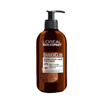 L'Oréal Paris Men Expert Barber Club 3-in-1 Wash | Beard, Face & Hair Cleanser