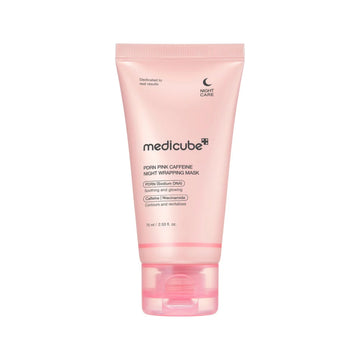 Medicube PDRN Pink Caffeine Night Wrapping Mask 75ml | Overnight Peel-Off Glow Mask